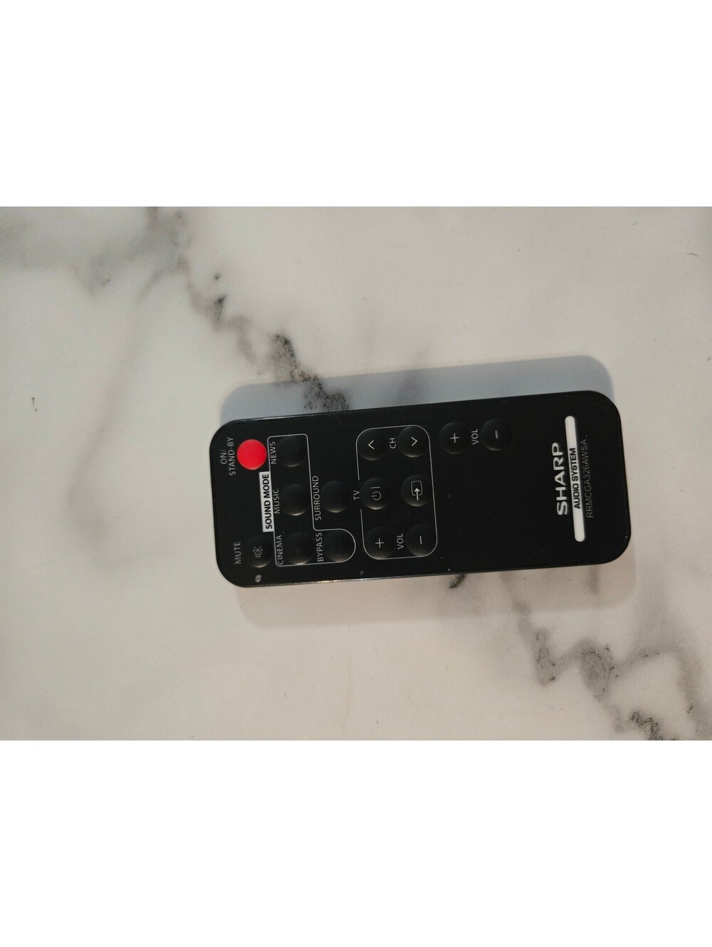 Genuine OEM Sharp RRMCGA326AWSA Audio System Replacement Remote Control